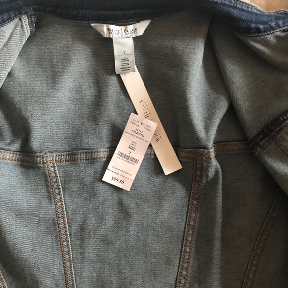 WHBM LONG SLEEVE NOVELTY DENIM JACKET - Picture 11 of 15